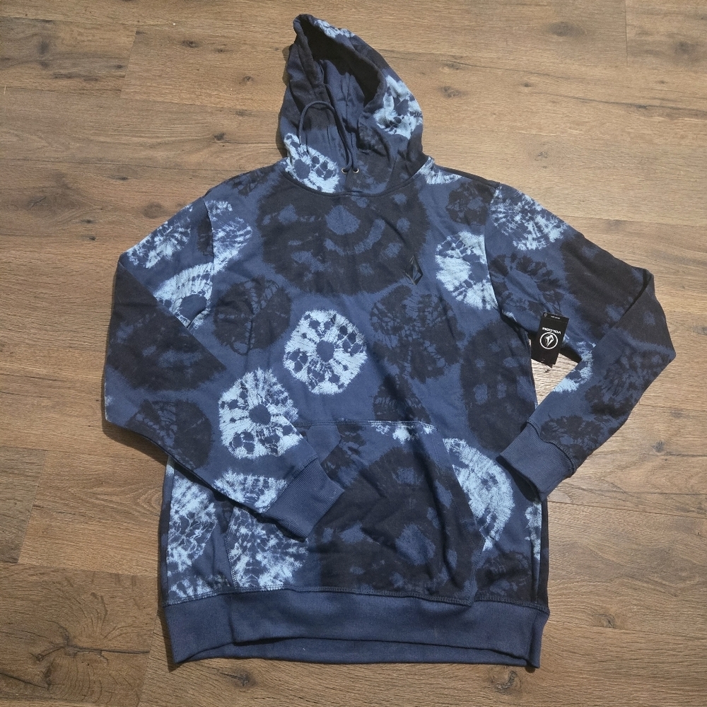 Blue Tie-Dye Hoodie‎